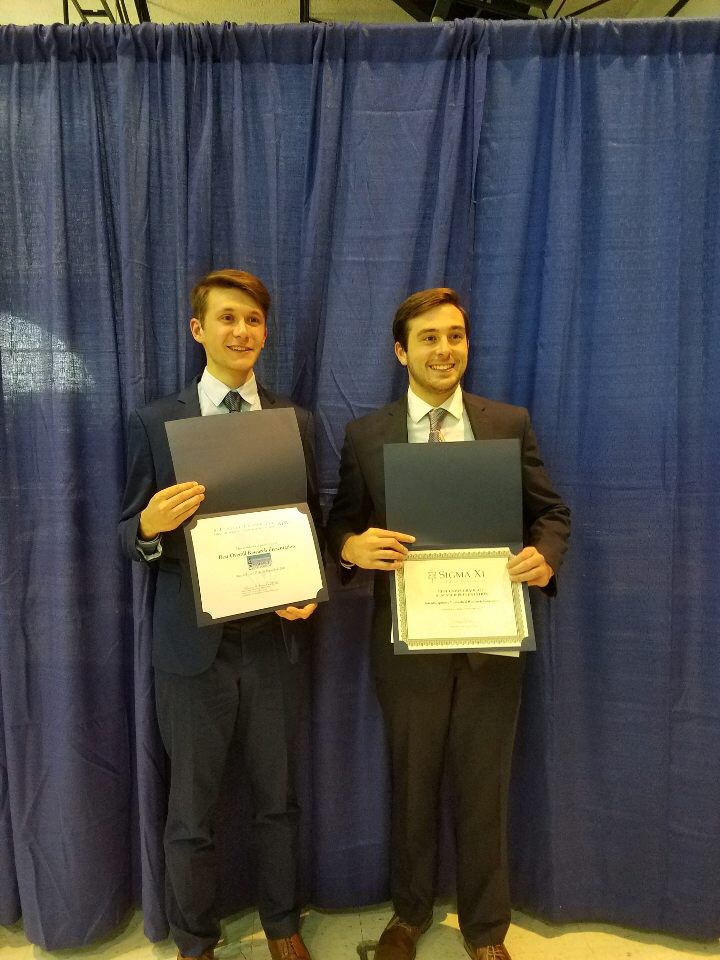 Stephen won best overall presentation, and Peter won the award for best undergraduate poster presentation