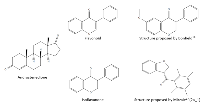 Natural substrate and potential drug scaffold structures